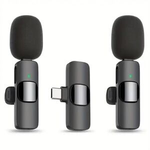 Dual  Hi-Def Wireless Microphones Plug and Play (USB-C) NEW